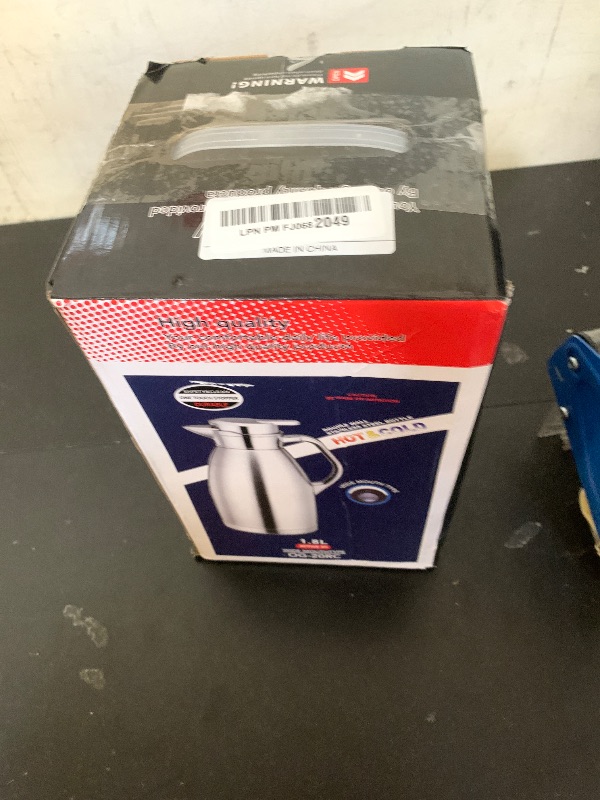 Photo 1 of Coffee Carafes for Keeping Hot, ShineMe Stainless Steel Thermal Coffee Carafe with Cleaning Brush, Double Walled Vacuum Coffee Pot?61oz Insulated Tea & Coffee Dispenser, Long Heat/Cold Retention