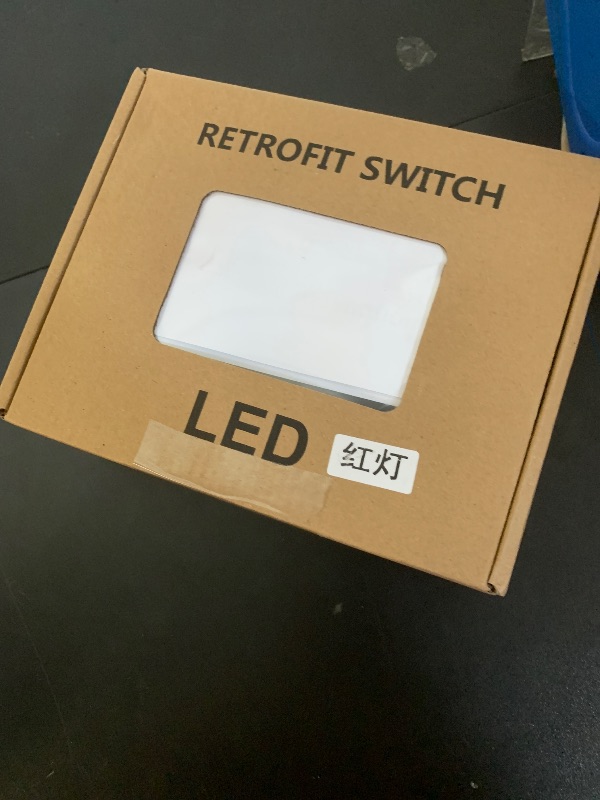 Photo 1 of 7/8" Motorcycle Switches LED Light Switch for Horn Button Turn Signal Electric Fog Lamp Light Start Handlebar Controller Switches, RED Light