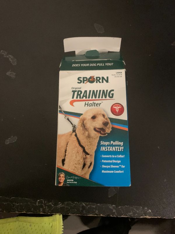 Photo 1 of Sporn Original Training Halter, No Pull Dog Harness for Large Dogs with Black Padded Sherpa Sleeves, Breathable Large Dog Harness No Pull, Provides to All Large Sized Breeds