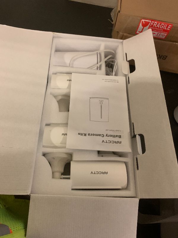 Photo 1 of ARCCTV Solar Security Cameras Wireless Outdoor, 4 Cam-Kit, 4MP Solar Security Camera Wireless System, Color Night Vision, Motion Detection, No Monthly Fee, 64GB Memory Card