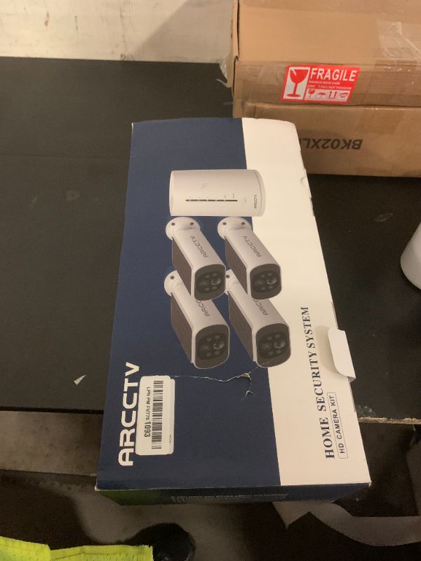 Photo 1 of ARCCTV Solar Security Cameras Wireless Outdoor, 4 Cam-Kit, 4MP Solar Security Camera Wireless System, Color Night Vision, Motion Detection, No Monthly Fee, 64GB Memory Card