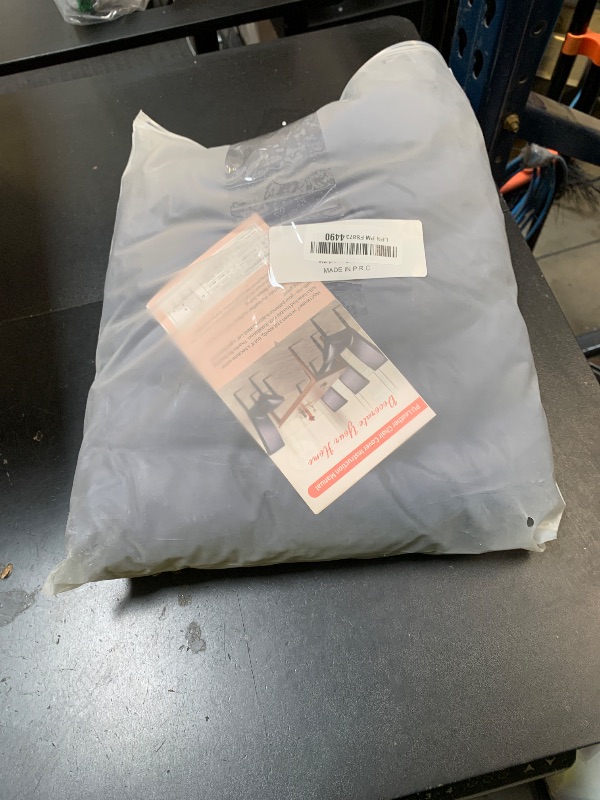 Photo 1 of WENZMOC PU Leather Dining Chair Covers Removable 100% Waterproof Chair Covers for Dining Chairs Set of 6, Stretchy & Soft High Back Kitchen Chairs Cover Protectors (Navy)