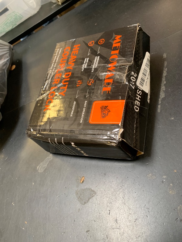 Photo 1 of METOWARE Universal Trailer Hitch Locks, Adjustable Heavy-Duty Trailer Coupler Ball Locks Fit 1-7/8 Inch, 2 Inch, 2-5/16 Inch Couplers with 2 Keys