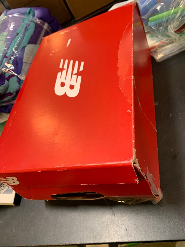 Photo 1 of New Balance Composite Toe Safety Shoe for Men Speedware - Slip Resistant, Puncture Resistant, Electrical Hazard, Olive/White, 11.5 Medium