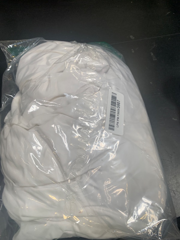 Photo 1 of 100% Egyptian Cotton Fitted Sheet Queen Size White, 600 Thread Count, 8-16" Deep Pocket Sheet, Soft & Elastic Sateen Weave Bottom Sheet for Hotel & Home, (White, 1 Pack Fitted Sheet Only, Queen)