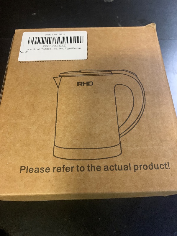 Photo 1 of 0.5L Small Portable Electric Kettles for Boiling Water, Stainless Steel Travel Kettle, Fast Boil Teapot, Boil-Dry Protection & Auto Shut-Off, Perfect For Traveling Cooking, Coffee, Tea, Eggs(Green)