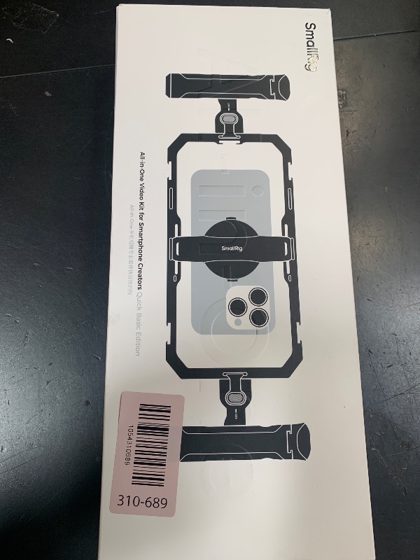 Photo 1 of SmallRig Universal Quick Release Phone Cage Kit Basic, Aluminum Smartphone Video Rig Kit with Wireless Control Dual Handles and Phone Clip, for MagSafe, for iPhone 17 16 15 for Samsung for Pixel