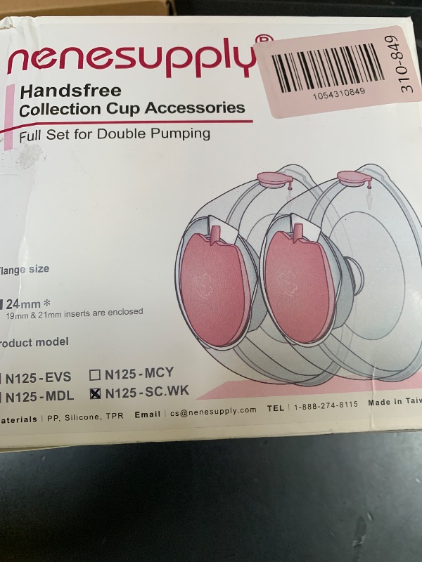 Photo 1 of Nenesupply Handsfree Wearable Breastmilk Collection Cara Cups Caracups Compatible with Spectra S1 S2 9 Plus Breast Pumps 24mm Silicone Flanges Replacement for Spectra Pump Parts 19 21mm Inserts