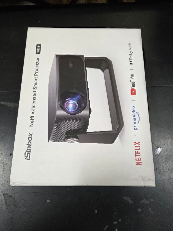 Photo 1 of [2000 ANSI/Auto Focus & Keystone/Built-in APP] 4K Outdoor Projector with Wifi and Bluetooth, Smart Portable Projector with Built in Apps YouTube/PrimeVideo & Dolby, Home Theater Projector with HDR10+