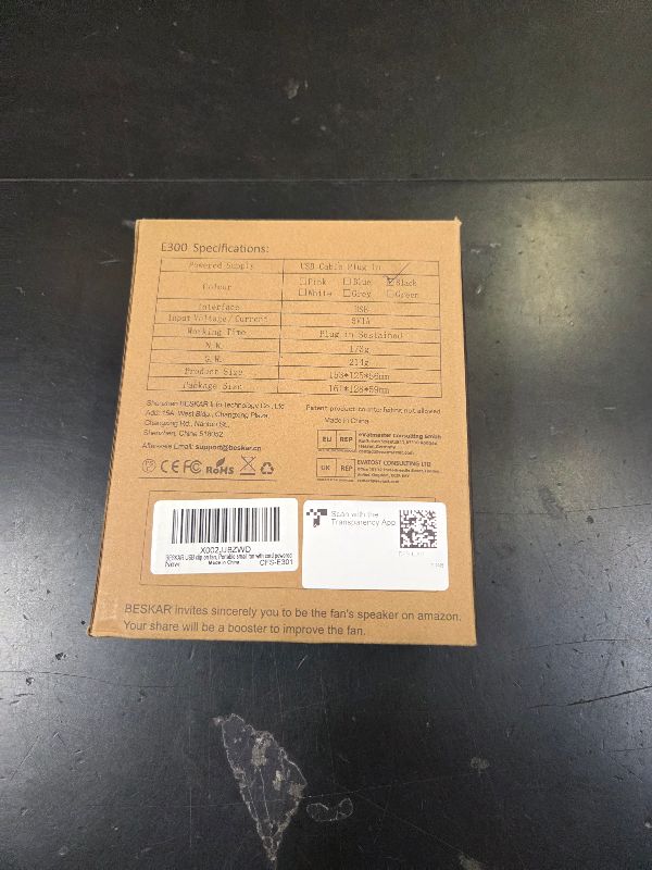 Photo 1 of BESKAR Small Clip on Fan, 3 Speeds USB Fans with Strong Airflow, Clip & Desk Fans USB Plug in with Sturdy Clamp - Ultra Quiet operation for Office Dorm Bedroom Stroller