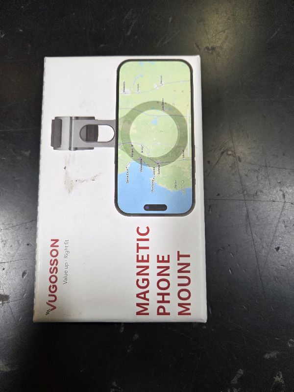 Photo 1 of Magnetic Phone Holder for Car, Steering Wheel Phone Holder [Strong Magnet], for MagSafe, Adjustable Strap Compatible with Gym Equipment, Stroller, Shopping Cart, All Phone(Magnetic Ring Included)