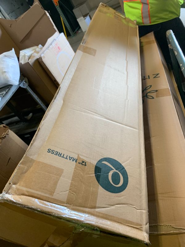 Photo 1 of Zinus Cool Support 12 Inch Hybrid Mattress, Cooling Gel Memory Foam, Heavy Duty Individually Wrapped Coils, Soothing Pressure Relief, Medium Firm Feel, CertiPUR-US Certified, Queen