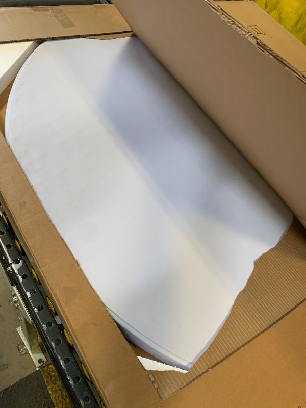 Photo 1 of Flash Furniture 5' Round All-Occasion Plastic Folding Event Table for Parties and Trade Shows, Folding Banquet Table for Indoor/Outdoor Events, White