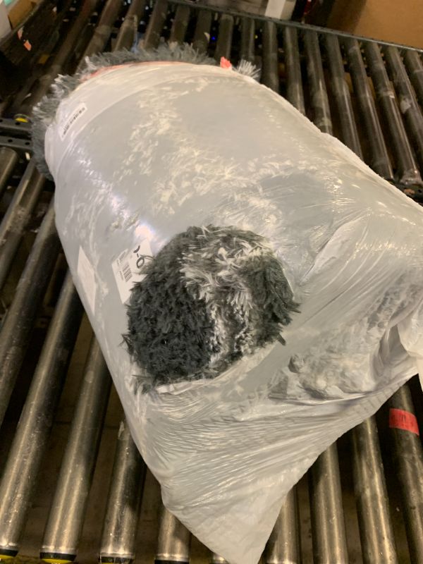 Photo 1 of Puremy 8x10 Area Rugs for Living Room, Fluffy Shag Rugs for Bedroom, Non-Slip Indoor Carpet for Kids Room, Nursery, Home Decor, Geometric, Dark Grey/White