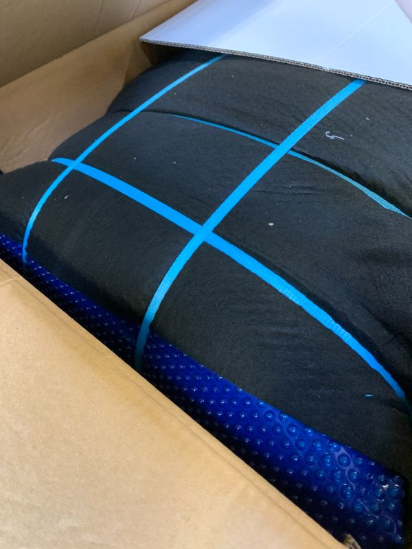 Photo 1 of Sun2Solar Blue 25 ft x 45 ft Rectangle Solar Cover | 1600 Series | Heat Retaining Blanket for Rectangular Inground & Above Ground Swimming Pools | Use Sun to Heat Pool | Bubble Heating Blankets