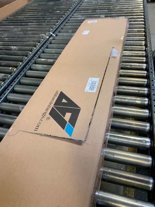 Photo 1 of AFI, Florence Adjustable Modern Round King Solid Wood Headboard, Walnut