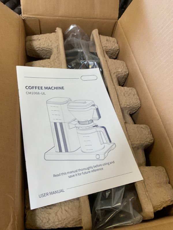 Photo 1 of SHARDOR 8-Cup Drip Coffee Maker with Reusable Filter and Glass Coffee Pot?Black and Sliver