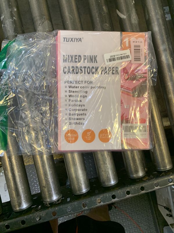 Photo 1 of 100 Sheets 8.5" X 11" Colored Cardstock, 5 Assorted Pink Colors 180GSM/65LB Construction Paper Card Stock Printer Paper for Printing, Card Making, DIY Crafts, School Supplies,Party Decorations