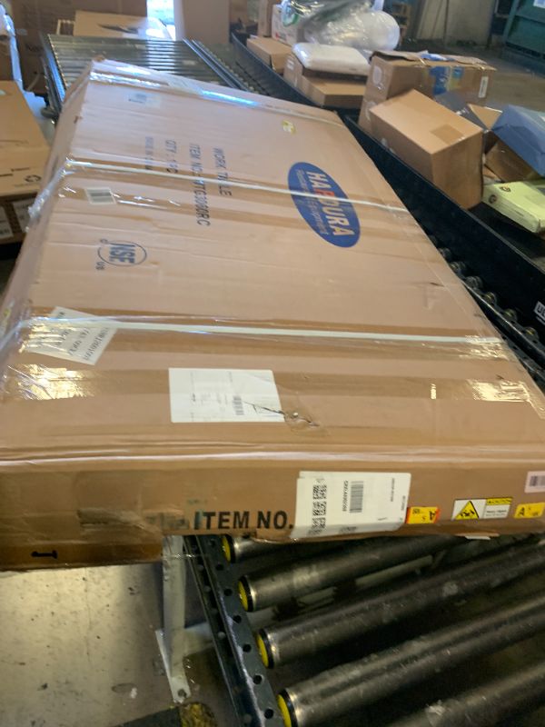 Photo 1 of DAMAGED: HARDURA Stainless Steel Table 30 x 60 Inches with Wheels Casters NSF Heavy Duty Commercial Prep Table with 2” Backsplash and Adjustable Undershelf for Restaurant Kitchen Home and Hotel DAMAGED