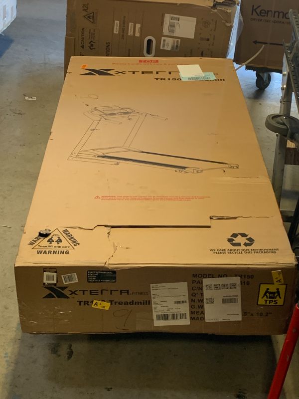 Photo 1 of XTERRA Fitness TR150 Folding Smart Treadmill, 250 LB Weight Capacity, 2.25HP Motor, Multiple Levels of Incline, 12 Preset Programs, XTERRA+ Fitness App Included with Purchase