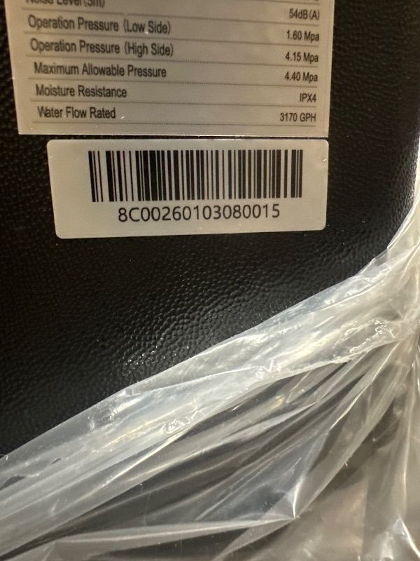 Photo 1 of MICOE 100,000 BTU Smart Swimming Pool Heat Pump, Electric Pool Heater for 26,000 Gallons Above Ground & Inground Pools, App-Controlled Heating & Cooling, 220–240V