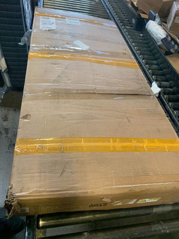 Photo 1 of DWVO 41 Cu.ft Outdoor Storage Shed, 4.7x2.5 FT Horizontal Resin Tool Shed with Hydraulic Gas Rod and 3 Locks for Garden, Trash Cans, All-Weather Outdoor Storage, Lockable, Gray