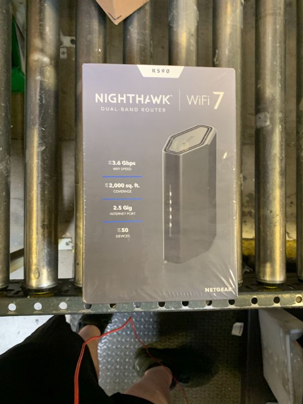 Photo 1 of  --FACTORY SEALED -- NETGEAR Nighthawk Dual-Band WiFi 7 Router (RS90) – Router Only, BE3600 Wireless Speed (up to 3.6 Gbps) - Covers up to 2,000 sq. ft., 50 Devices – 2.5 Gig Internet Port - Free Expert Help  --FACTORY SEALED --