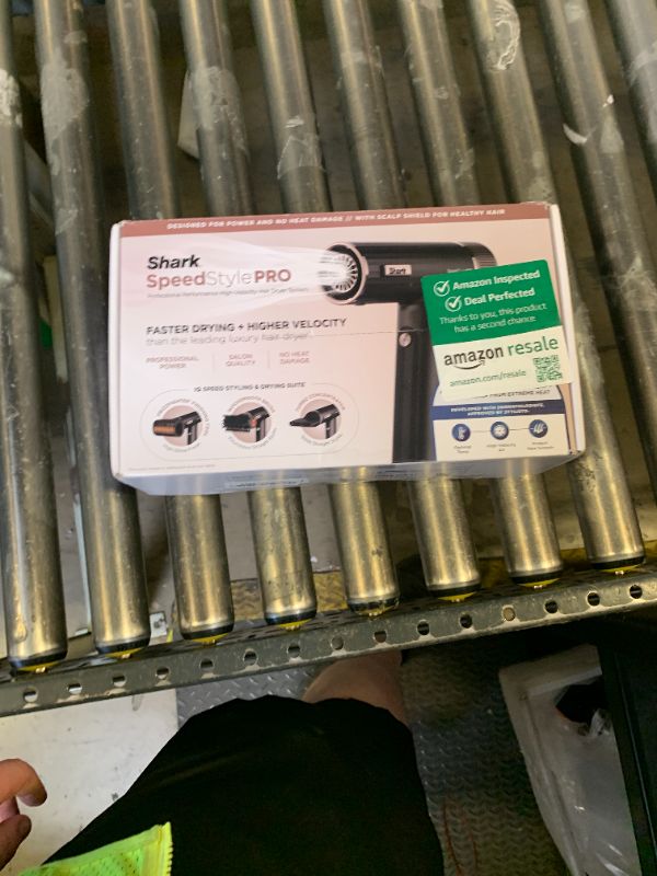 Photo 1 of Shark SpeedStyle Pro Professional Performance High-Velocity Hair Dryer System with Scalp Shield and IQ Speed Styling & Drying Suite, Straight and Wavy Hair, Lightweight, Ionic, No Heat Damage, HD731