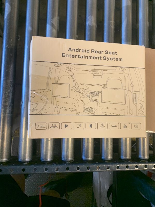 Photo 1 of Ichuangxin 10.1" Car TV Headrest Monitor for Back Seat, 4K Android Tablet Portable Rear Entertainment System, Support Phone Wireless MirrorLink, with WiFi/HDMI/USB/Video Player, 2G+32G (2*PCS)