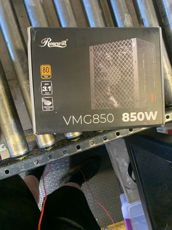 Photo 1 of Rosewill VMG 850W 80+ Gold, ATX 3.0 & 3.1 Compatible, Full Modular Low-Noise Power Supply, PCIe 5.1 12V-2x6 Connector, 100% Japanese Electrolytic Capacitor, 120mm FDB Silent Fan - 5 Year Warranty