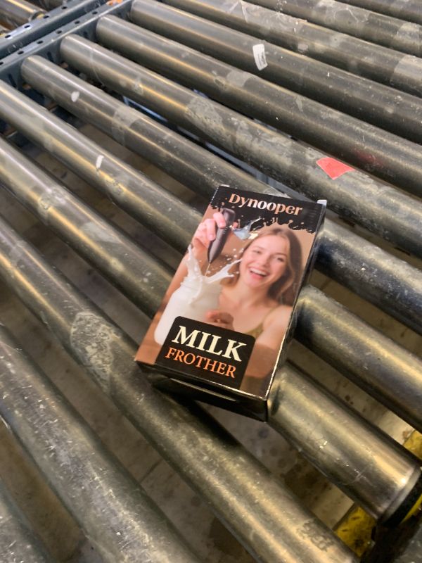 Photo 1 of Dynooper Electric Milk Frother Handheld: coffee frother rechargeable 3 in 1 - LED Display, Wireless Charging - 3 Speeds, Stainless Steel Whisk for Latte, Cappuccino - Jet Black