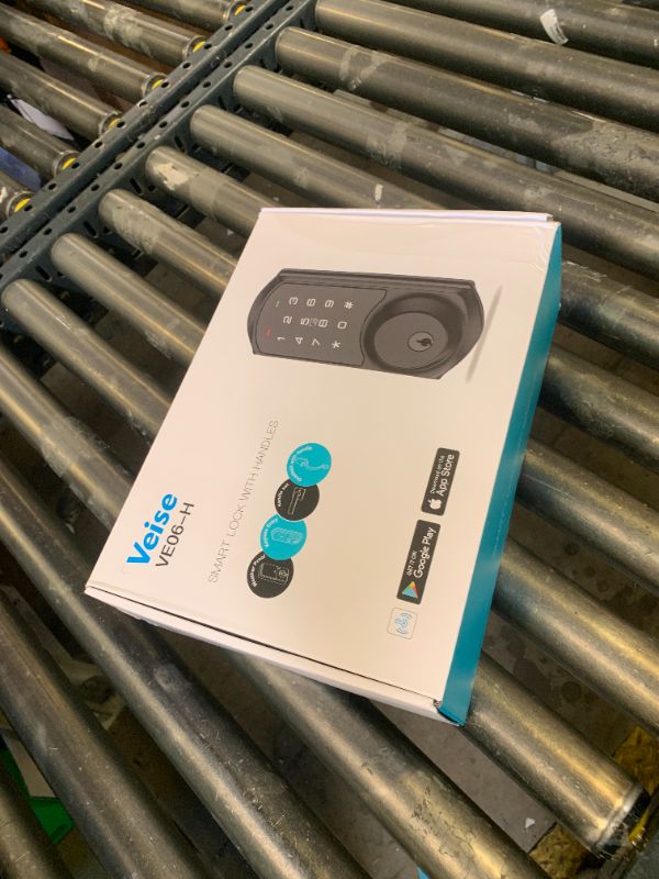 Photo 1 of Veise VE06-H Smart Front Door Lock Set, App Control, Keyless Entry Deadbolt with Lever Handle, Electronic Digital Touchscreen Keypad, Auto Lock, Easy Install, Matte Black