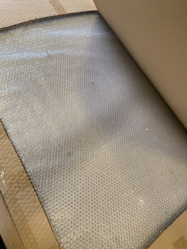 Photo 1 of JAMBALAY 55?×46? Tempered Glass Chair Mat, Heavy Duty Glass Office Floor Mat for Carpets and Wooden Floor, with 12 Anti-Slip Pads, Polished Edges and Round Corners, Easy Roll On, Thick 0.2?