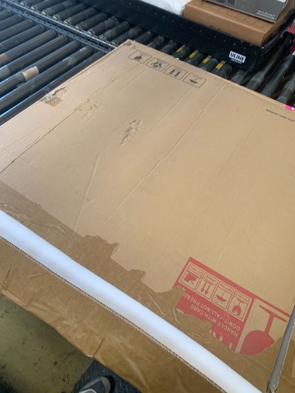 Photo 1 of FTOTI 40" Round LED Bathroom Mirror, Dimmable Anti-Fog Vanity Mirror with Touch Control, 6000K Natural Light, Gold Metal Frame, Wall Mounted for Makeup Shaving (IP54, 90+ CRI)