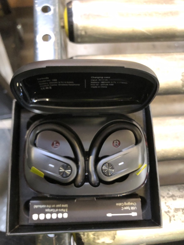 Photo 1 of Active Noise Cancelling Ear Buds Wireless 80 Hrs Playtime Hi-Res Stereo Quality Earbuds with Transparency Mode Bluetooth Headphones with Earhooks Sports ANC Earphones for Running Working Travel