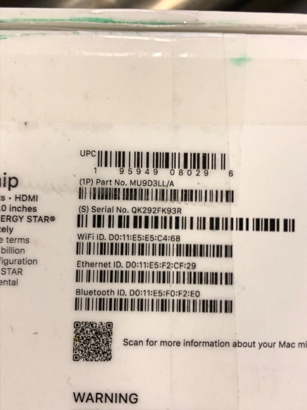 Photo 1 of Apple 2024 Mac mini Desktop Computer with M4 chip with 10?core CPU and 10?core GPU: Built for Apple Intelligence, 16GB Unified Memory, 256GB SSD Storage, Gigabit Ethernet. Works with iPhone/iPad