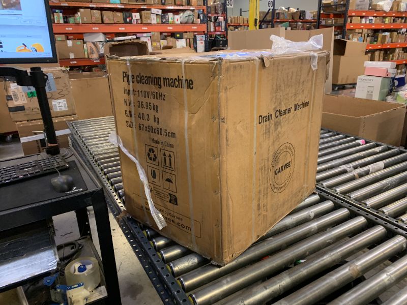 Photo 1 of Garvee Portable Drain Cleaning Machine, Auto Feed Electric Drain Cleaner Machine Auger Sewer Snake with 66 FT x 5/8" & 16 FT x 3/5" Steel Cables & 6 Cutters, for 1.6"-4" 500 w 400 RPM