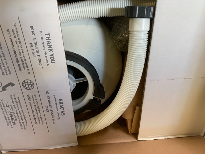 Photo 1 of Intex Sand Filter Pump & Saltwater System for Up to 15,000 Gal Pools, Krystal Clear - Automatic Algae Control & Above-Ground Swimming Pool Cleaning