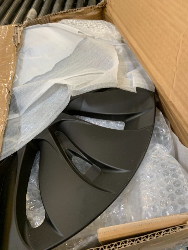 Photo 1 of Tesla Model Y 19" Wheel Covers - Matte Black ABS Hubcaps with Rim Protectors | Compatible with 2021-2024 Model Y, not Compatible with Tesla Y Juniper 2026