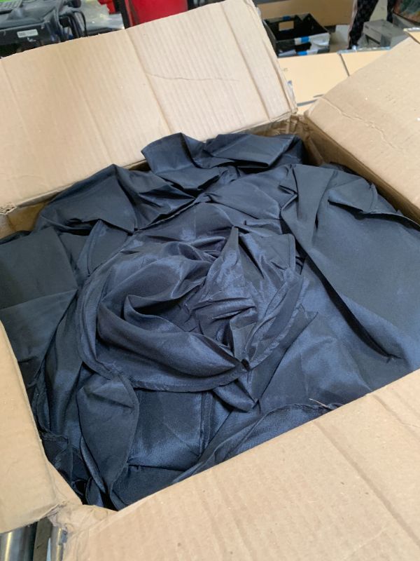 Photo 1 of LIUKANGZE 100 PCS Black Polyester Spandex Chair Covers - Stretch Slipcovers for Wedding, Party, Dining, Banquet - Flat-Front Chair Covers