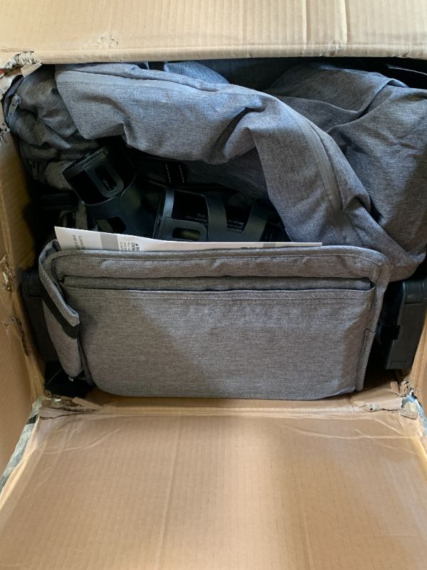 Photo 1 of Delta Children - Jeep Aries Stroller Wagon - Premium Wagon for 2 Kids with Convertible Seats, Adjustable Push/Pull Handles, Removable Canopy & Flat Fold - Greenguard Gold Certified, Grey