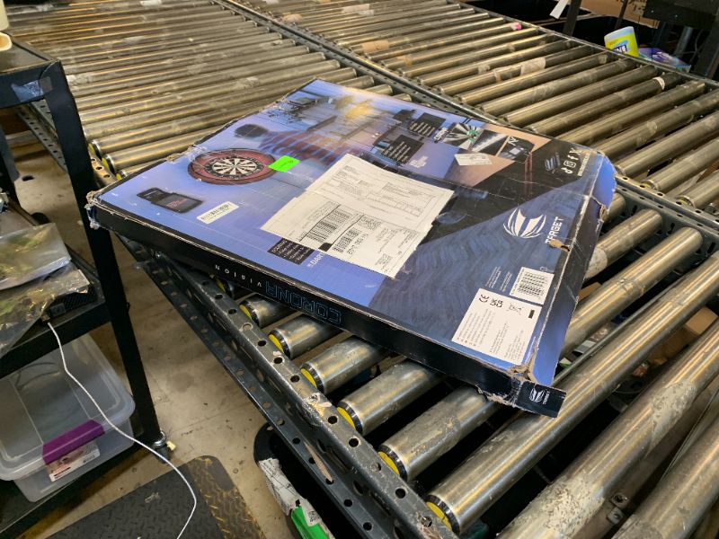 Photo 1 of Target Darts Corona Vision Dartboard Lighting System, Black Frame | White LED Dart Board Surround Ring Light with Magnetic Feet | Shadow Eliminating Dartboard Light | Professional Darts Accessories