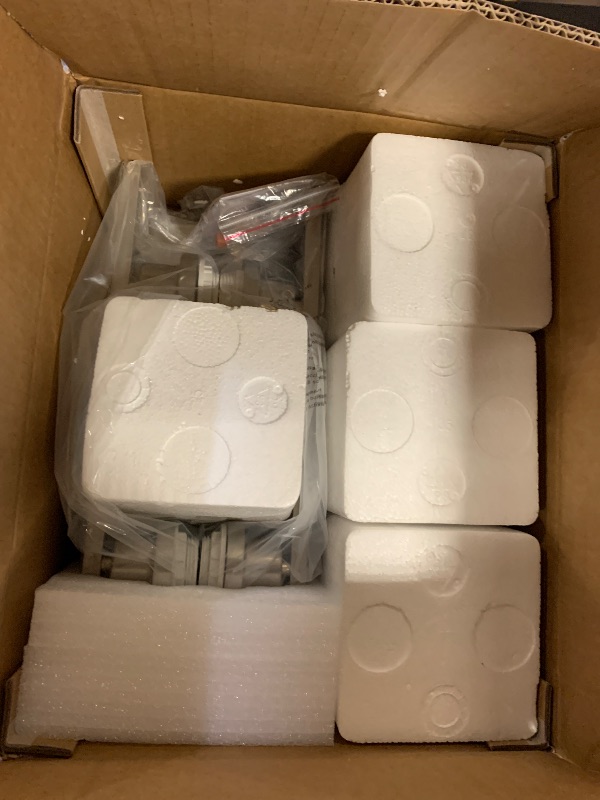 Photo 1 of Ascher Bathroom Light Fixtures, 4-Light Vanity Light Over Mirror, Brushed Nickel Wall Sconces with Milky White Frosted Glass Shades, Wall Lamp for Living Room Bedroom, E26 Base(Bulbs Not Included)