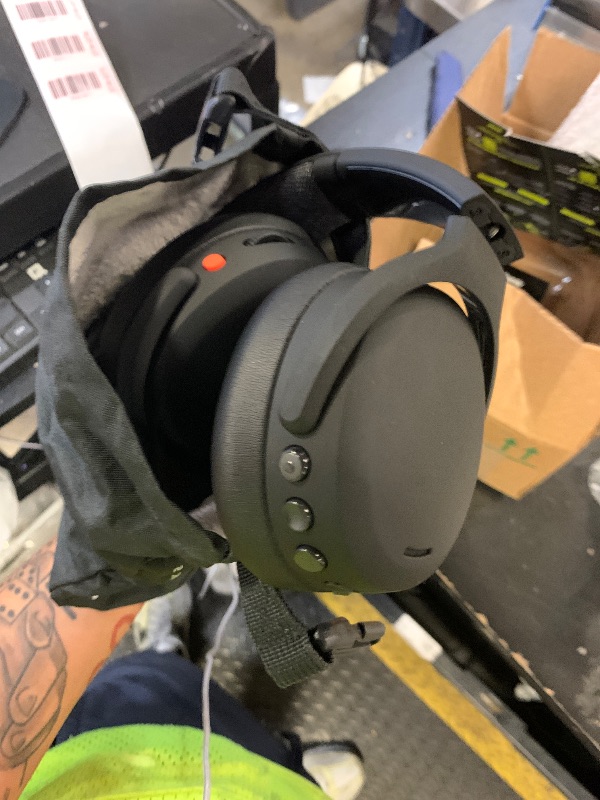 Photo 1 of Skullcandy Crusher ANC 2 Wireless Over-Ear Bluetooth Headphones with Multi-Sensory Bass, Active Noise Cancelling, Up to 60 Hours Battery, Microphone for iPhone Android - True Black