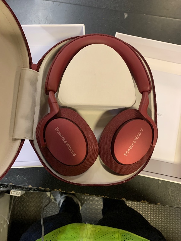 Photo 1 of Bowers & Wilkins Limited Edition Px7 S2e Over-Ear Headphones, Bluetooth Headphones Over Ear with Enhanced Noise Cancellation, Transparency Mode, Crystal-Clear Calls, 30-Hour Battery Life, Ruby Red