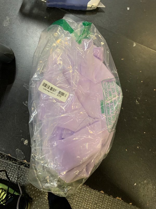 Photo 1 of 10ft x 7ft Lavender Chiffon Backdrop Curtain with Lights String for Parites Wedding Wrinkle Free Curtain Photo Backdrops Drapes for Baby Shower Birthday Party Home Decorations