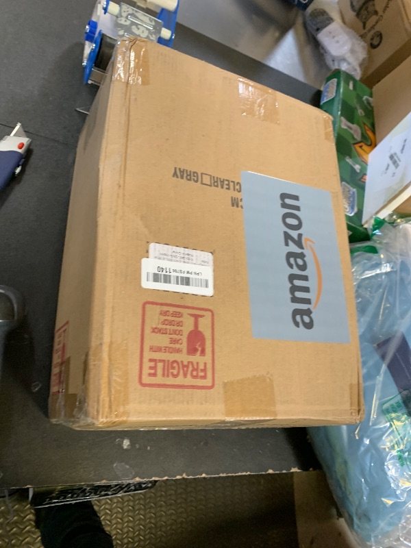 Photo 1 of 10 Pack Plastic Storage Bins with Lids, Stackable Plastic Storage Baskets for Organizing with Handles, Organizer Bins with Labels for Room, Craft, Containers for Pantry Organizers and Storage