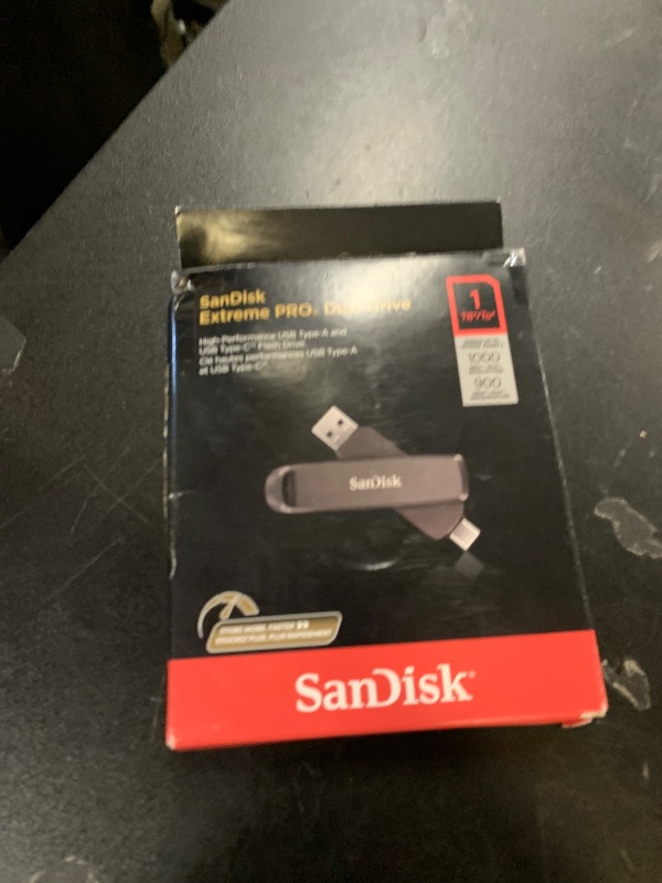 Photo 1 of SanDisk 1TB Extreme PRO Dual Drive - Up to 1,000MB/s, USB Type-C, and USB Type-A, High-Performance Flash Drive - SDDDE1-1T00-G46