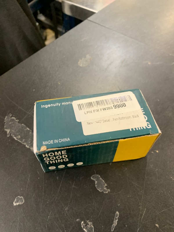 Photo 1 of ELESULTRA 1440° Rotatable Faucet Extender - Universal Kitchen Sprayer, 2 Modes Splash Water Aerator, 1080°+360° Rotating Sink Faucet Aerator Extension, Swivel Faucet Adapter for Kitchen/Bathroom Black