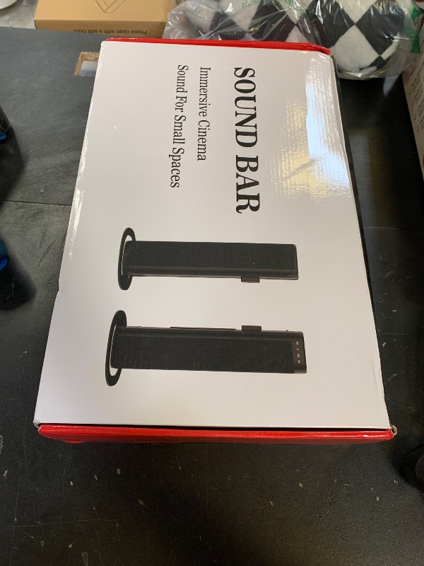 Photo 1 of Yenjuty Sound Bar, 100W Sound Bar for Smart TV, Bluetooth 5.3 Soundbar, 2 in 1 Detachable Home Speaker Bass Effect, Home Theater Surround Sound, ARC/Optical/AUX/USB Connections, for TV/PC/Projectors